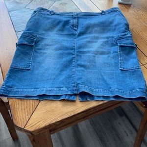 Talbots jean skirt